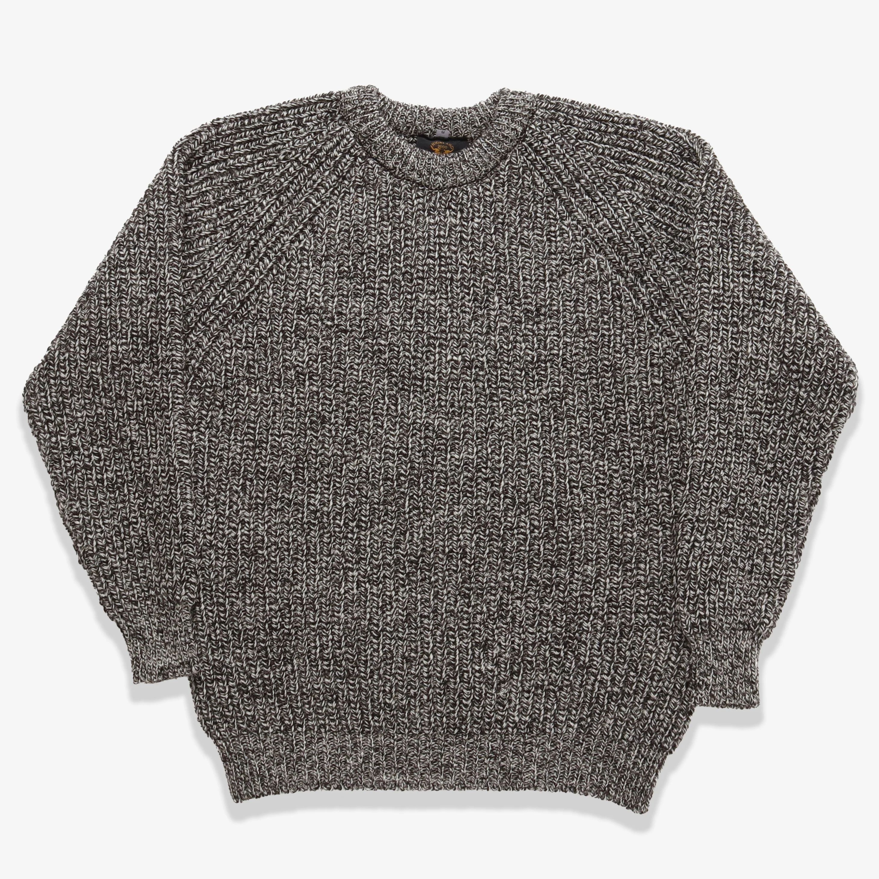 Wool Fisherman Sweater - Humbug